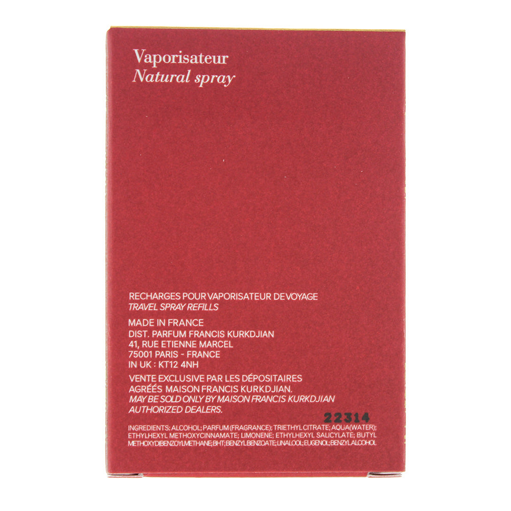 Maison Francis Kurkdjian Baccarat Rouge 540 Extrait de Parfum Travel Set 3 x 11ml Extrait de Parfum Refills