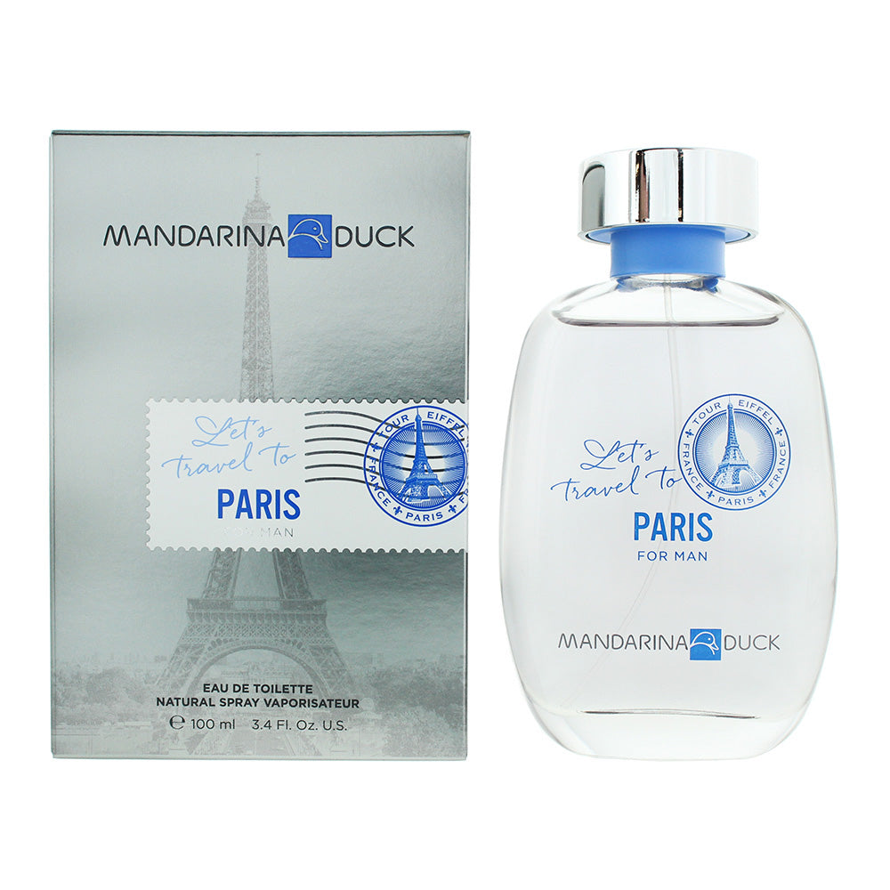 Mandarina Duck Let's Travel To Paris For Men Eau de Toilette 100ml Spray