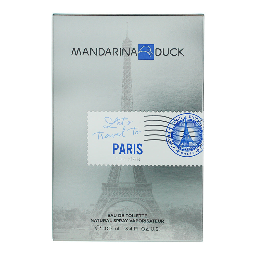 Mandarina Duck Let's Travel To Paris For Men Eau de Toilette 100ml Spray