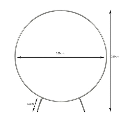 Wedding Moongate 200cm - Silver