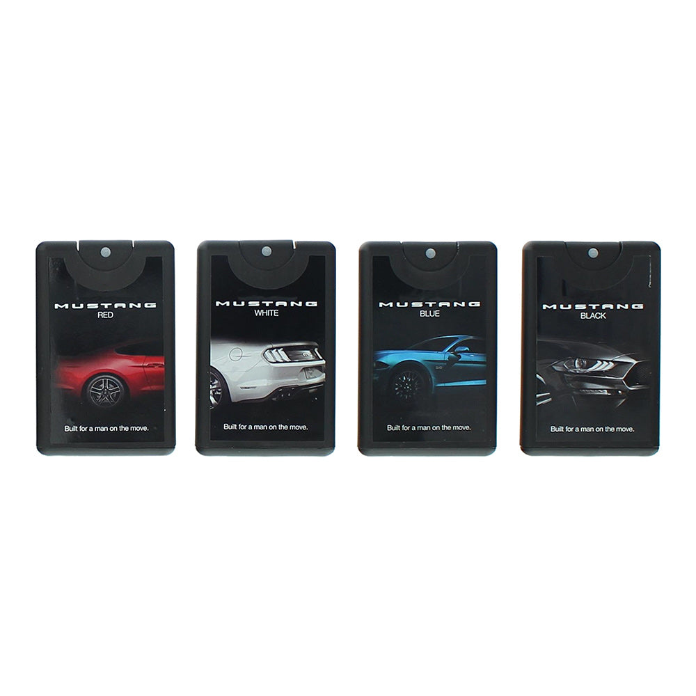 Mustang Ford Gift Set 20ml Red EDT + 20ml White EDT + 20ml Blue EDT + 20ml Black EDT