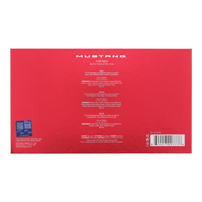 Mustang Gift Set 30ml Red EDT + 30ml White EDT + 30ml Blue EDT