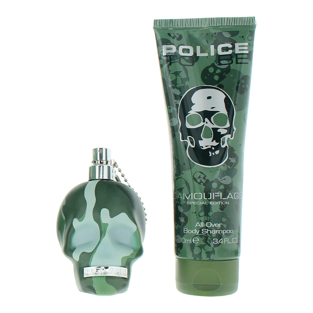 Police To Be Camouflage Gift Set 75ml EDT + 100ml Shower Gel