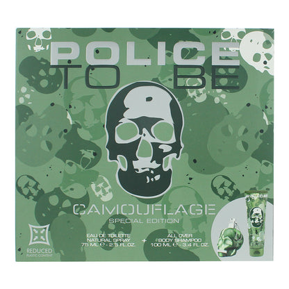 Police To Be Camouflage Gift Set 75ml EDT + 100ml Shower Gel