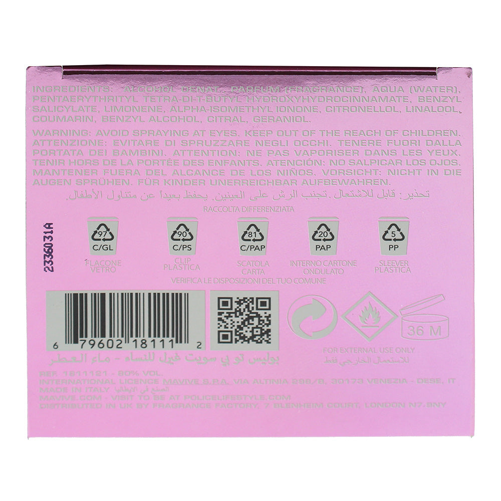 Police To Be Sweet Girl Eau de Parfum 125ml Spray