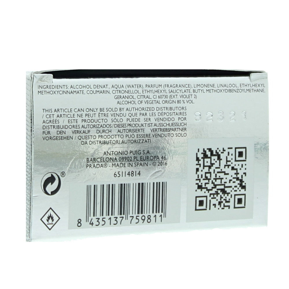 Prada Luna Rossa Carbon Eau de Toilette 50ml Spray