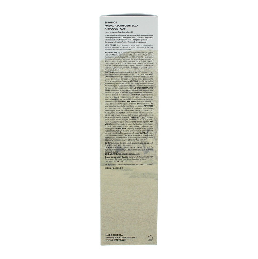 Skin1004 Madagascar Centella Ampoule Foam Cleanser 125ml
