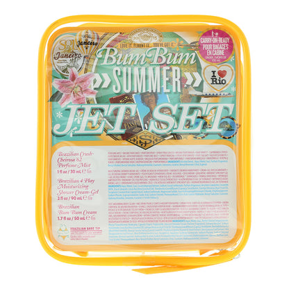 Sol De Janeiro Bum Bum Jet Gift Set 50ml Brazilian Bum Bum Body Cream + 90 Shower Gel + 30ml Cheirosa '62 Body Mist