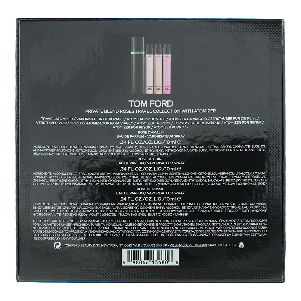 Tom Ford Blend Roses Gift Set - Rose D'Amalfi EDP 10ml - Rose De Chine EDP 10ml - Rose De Russie EDP 10ml