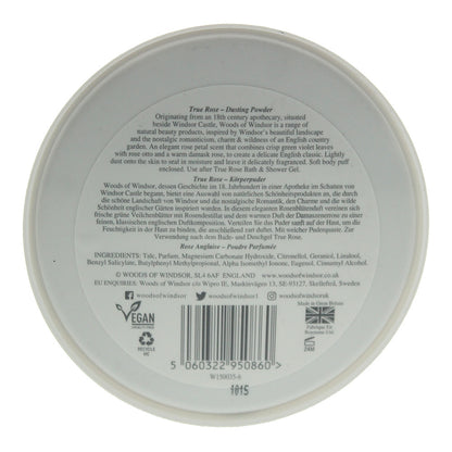 Woods of Windsor True Rose Dusting Powder 100g