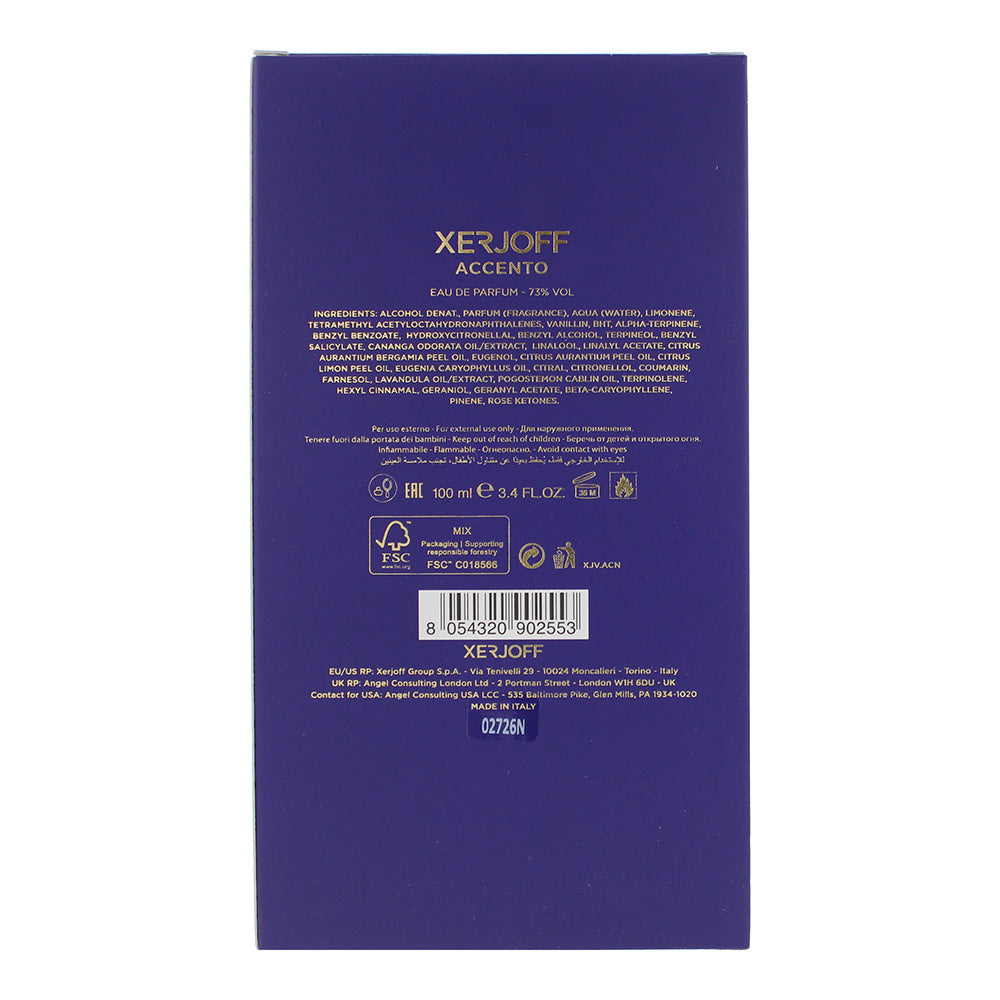 Xerjoff Accento Eau de Parfum 100ml Spray