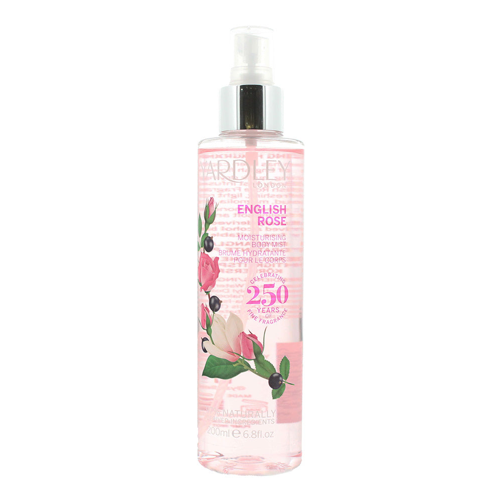 Yardley English Rose Fragrance Mist 200ml Spray